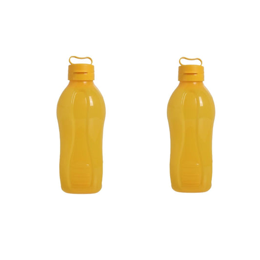 2 Litre Water Bottle (Pack of 2) – BPA-Free, Durable & Leak-Proof Large Plastic Bottle for Home, Office, Gym & Travel – Yellow