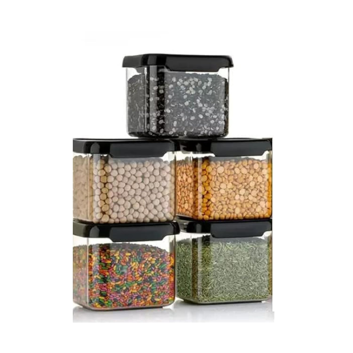 Airtight Container Set of 6 (500 ML) | BPA-Free, Leak-Proof Kitchen Storage Boxes
