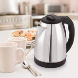Stainless Steel Electric Kettle 2L | Multipurpose Water & Milk Boiler with Handle – Tea & Coffee Maker