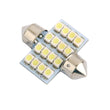 Generic 31mm 3528 16-LED Car Dome Light | Interior Map Lamp 12V White (Pack of 1)
