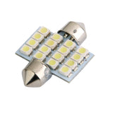 Generic 31mm 3528 16-LED Car Dome Light | Interior Map Lamp 12V White (Pack of 1)