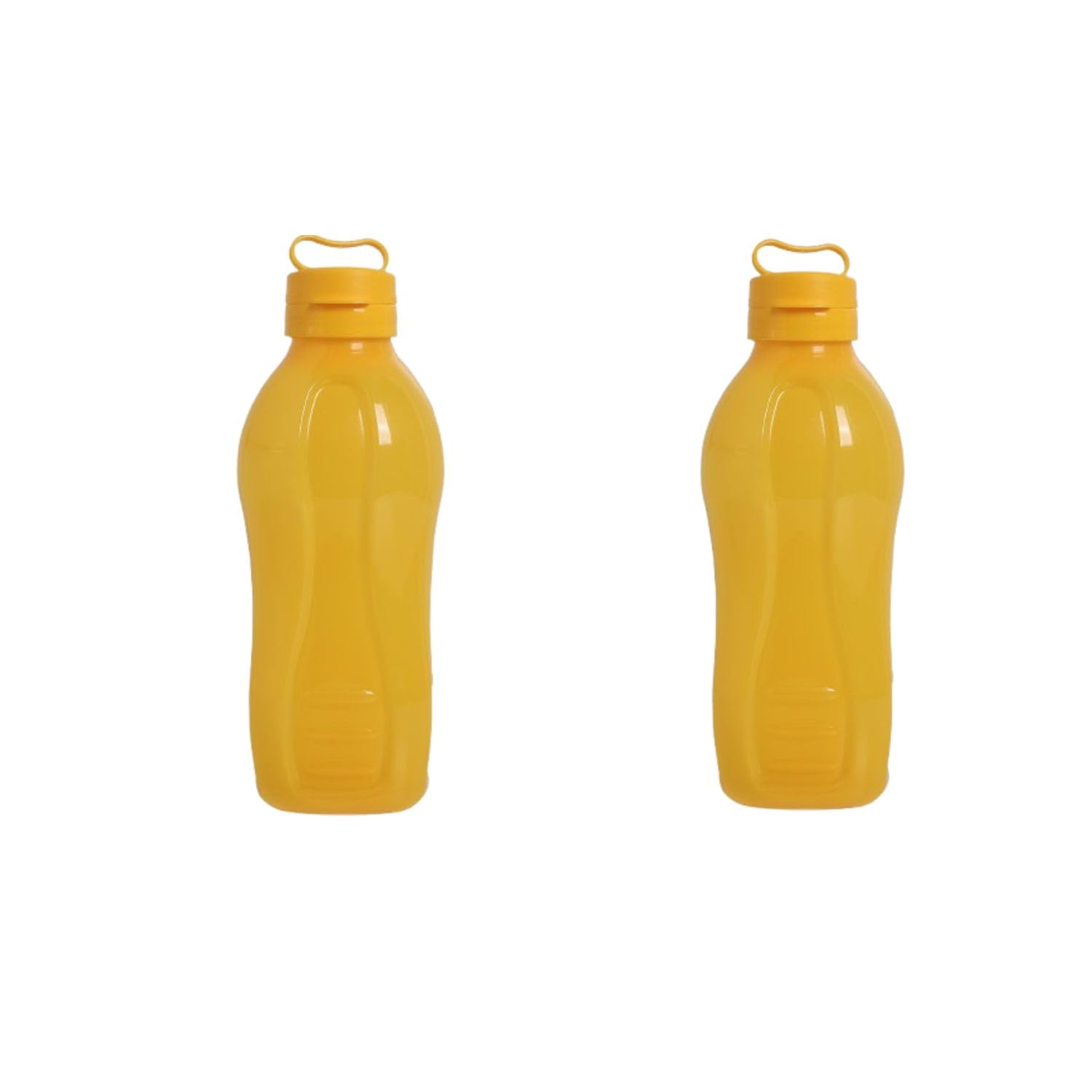 2 Litre Water Bottle (Pack of 2) – BPA-Free, Durable & Leak-Proof Large Plastic Bottle for Home, Office, Gym & Travel – Yellow