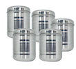 Steel Dabba Set of 5 | Premium Stainless Steel Storage Containers for Kitchen