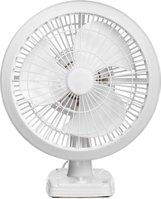 High-Speed Portable Table Fan | 3-Blade Electric Fan for Home, Office & Kitchen | Compact & Powerful Airflow | White