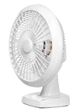 High-Speed Portable Table Fan | 3-Blade Electric Fan for Home, Office & Kitchen | Compact & Powerful Airflow | White