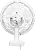 High-Speed Portable Table Fan | 3-Blade Electric Fan for Home, Office & Kitchen | Compact & Powerful Airflow | White