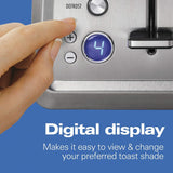 HomsKart 2-Slice Toaster | Extra-Wide Slots, Bagel & Defrost Functions – 850W Stainless Steel