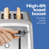 HomsKart 2-Slice Toaster | Extra-Wide Slots, Bagel & Defrost Functions – 850W Stainless Steel