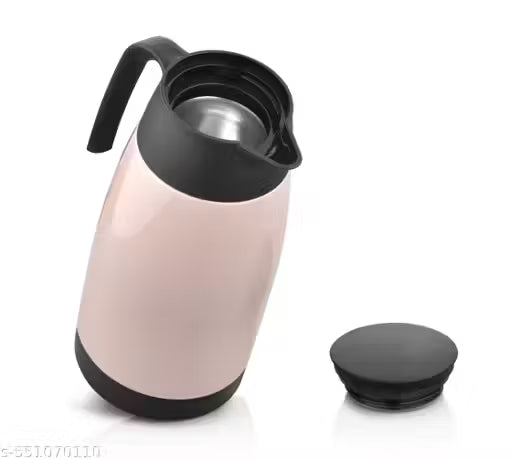 Stainless Steel Insulated Flask 1250ML | Hot & Cold Water, Tea & Coffee | Leak-Proof, BPA-Free, Travel-Friendly Silver Bottle